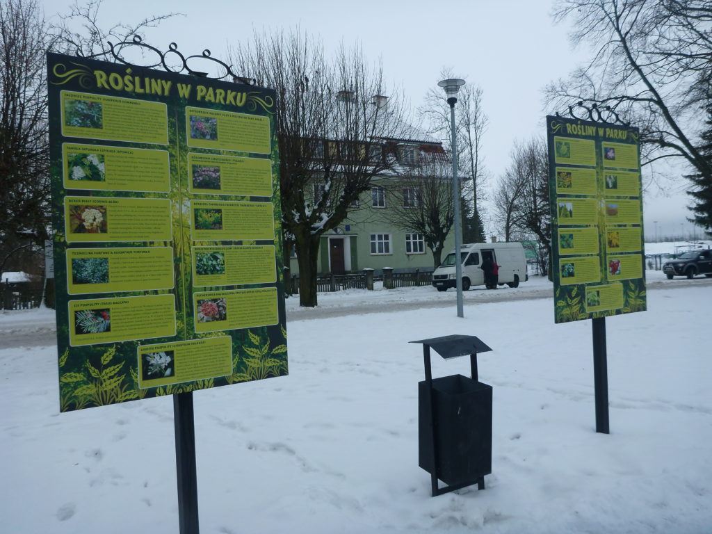 Boards in Park Miejski