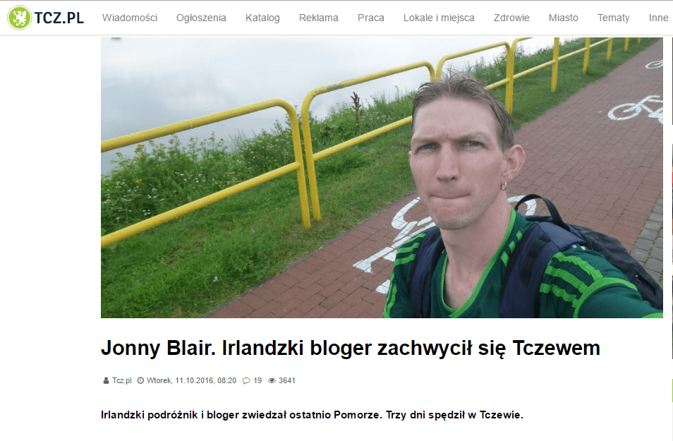 Work With Jonny Blair, Northern Irishman in Poland