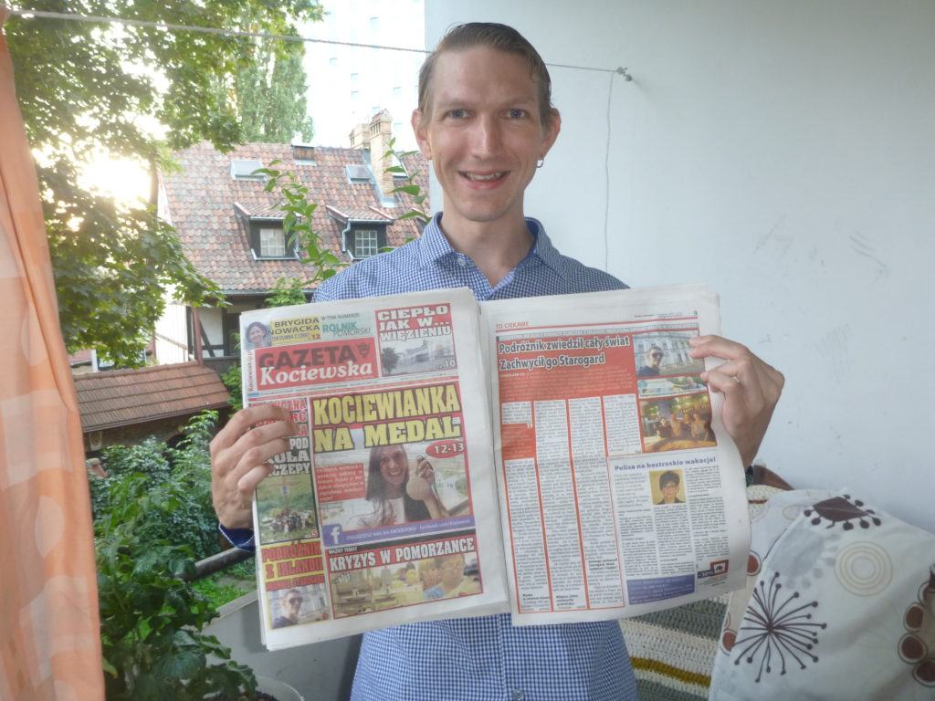 Dziwaczne Odkrycia: My First Polish Newspaper Appearance, A Feature in Gazeta Kociewska, Starogard Gdański