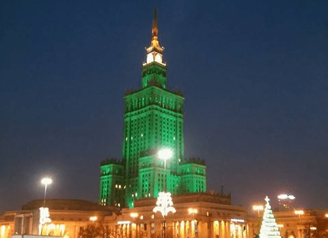 Stalin's Palace of Culture and Science was now Warsaw's shining emerald