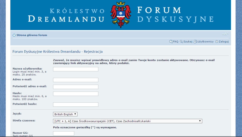 Krolestwo Dreamlandu Forum