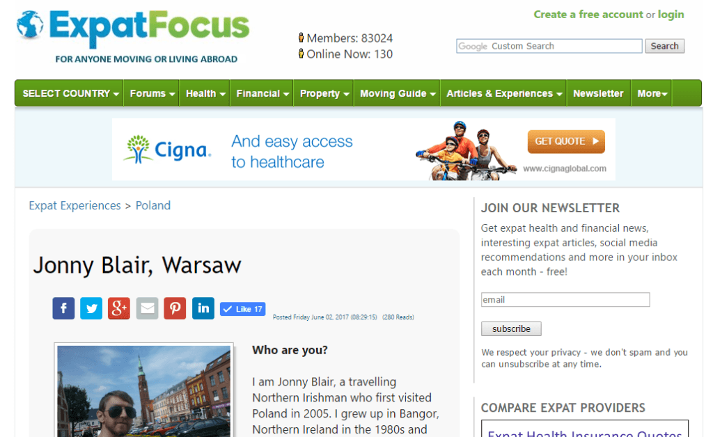 ExPat Focus – Northern Irishman in Poland