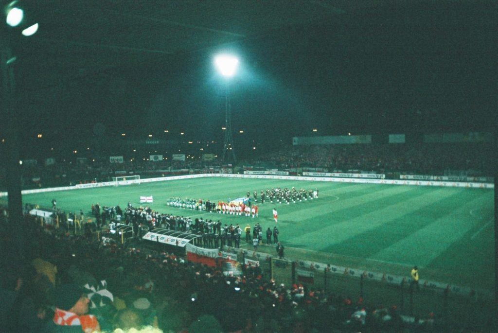My view of the Legia Warszawa stadium on my first visit in 2005 - Poland 1-0 Northern Ireland