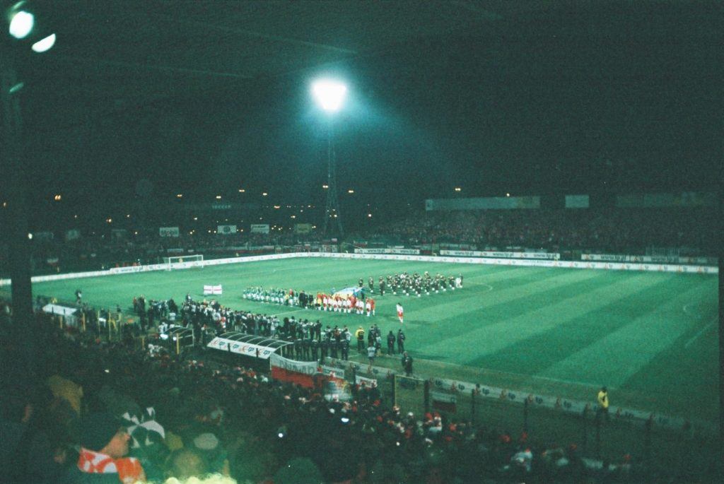 My view of the Legia Warszawa stadium on my first visit in 2005 - Poland 1-0 Northern Ireland