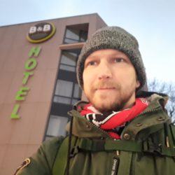 Staying at the Hotel B & B in Kraków Poland December 2018