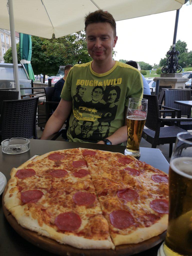 Pizza and Piwo for lunch in Lublin