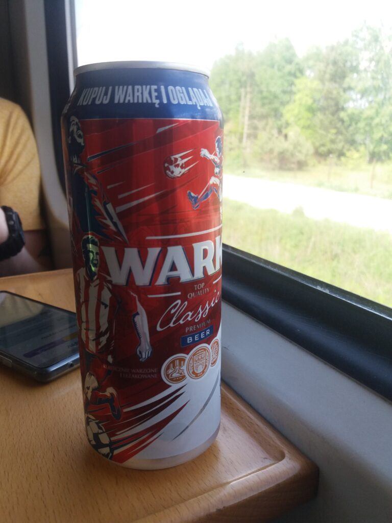 Warka Beer loyal when getting a train to Warka
